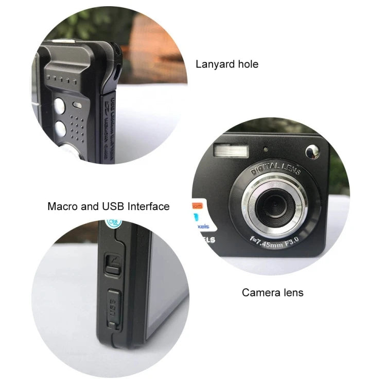 Favourite 48 Million Pixel CCD HD Digital Camera Retro Self-Portrait Video Camera