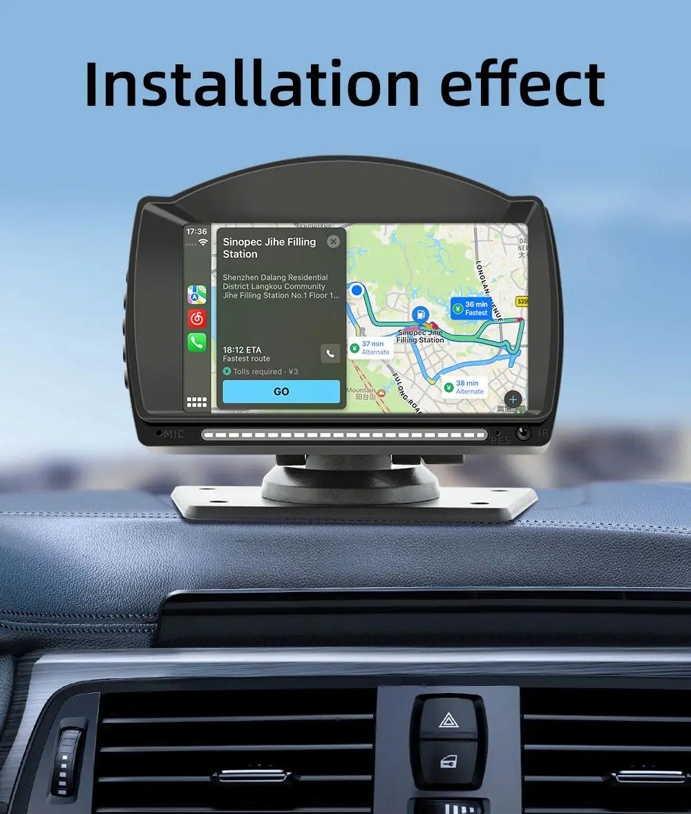 4.7" IPS HD Dual Frequency Portable Car Radio Wireless Carplay Android Auto Reversing Aid Universal Fitment Multimedia Car